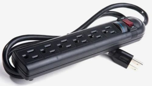 Parasurtenseur powerpro 6 prises, 4' noir