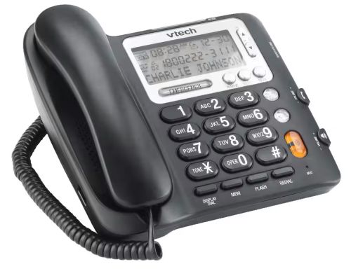 Téléphone à fil grosse touches vtech noir