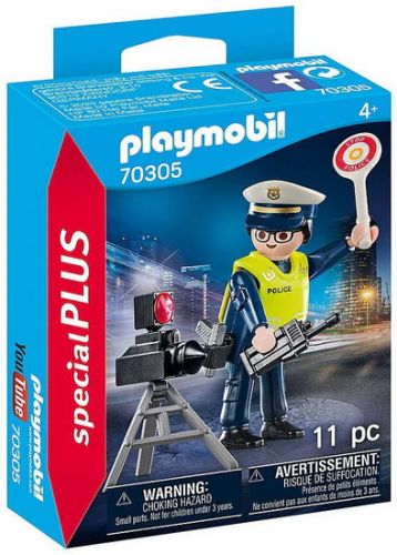Playmobil - police avec piège à vitesse