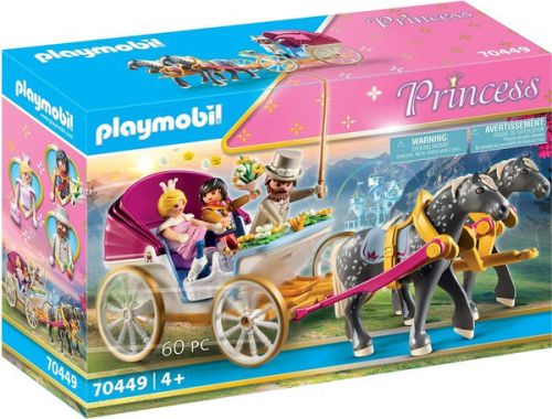 Playmobil princess - calèche et couple royal