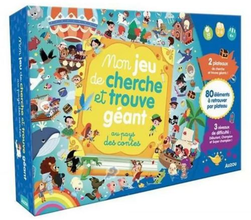 Coffret mon jeu de cherche et trouve géant: contes