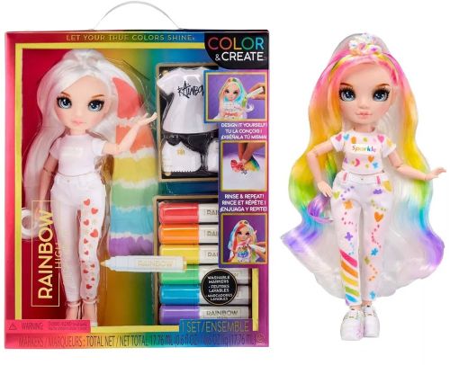 Color & create - poupée fashion aux yeux bleus