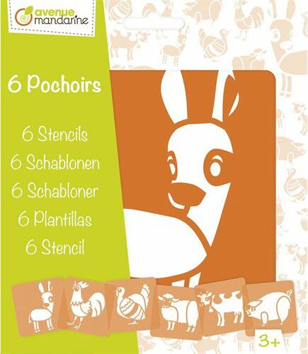 Pochoir animaux de la ferme