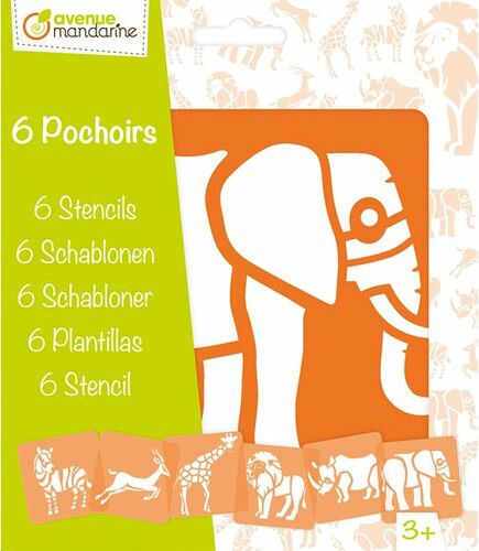 Pochoir animaux de la savane