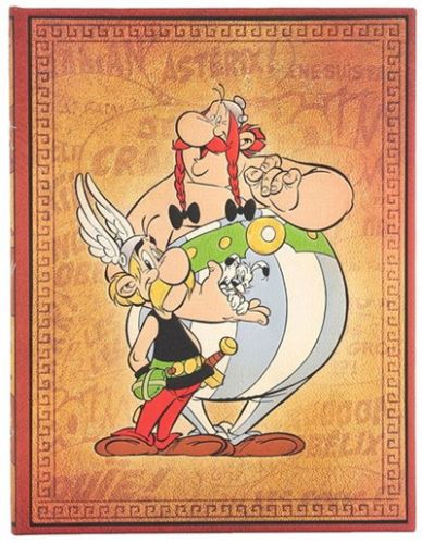 Cahier paper blank 7x9 ligné astérix & obélix