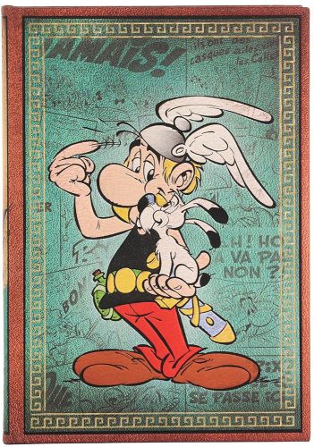 Cahier paper blank 5x7 ligné astérix the gaull