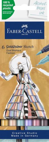 Ensemble de 6 marqueurs aqua sketch - mode