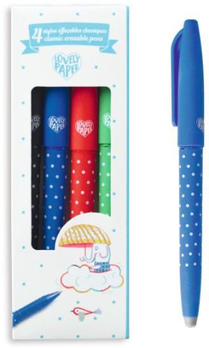 4 stylos effaçables - classique