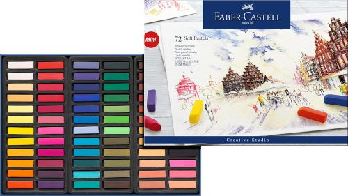 Pastels tendres mini, pochette cartonnée (72)