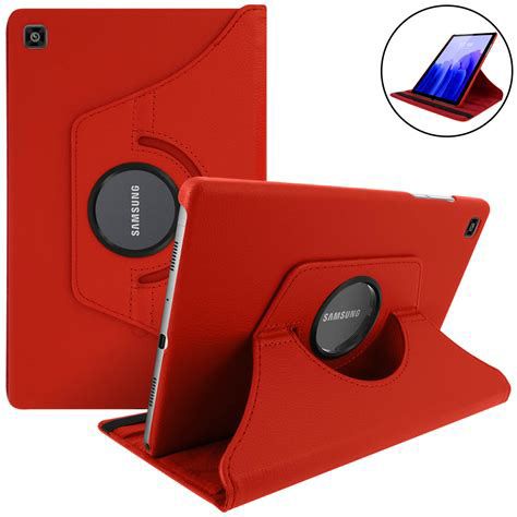 Étui rotatif pour samsung tab. a 10.1'' rouge'' rouge