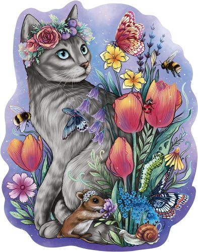 Casse-tête : bois - beau chat (150)