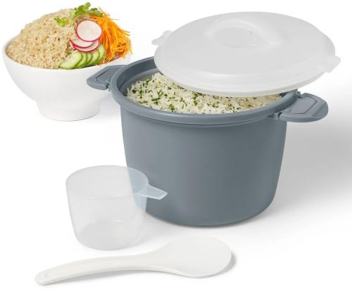 Cuiseur à riz pour micro-ondes (6 tasses en 12 minutes)