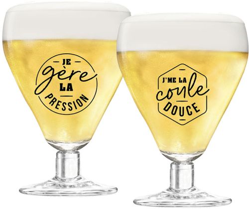 Duo verres à bière papa