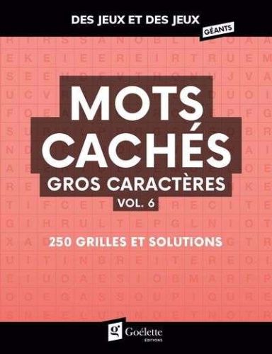Mots cachés gros caractères vol. 6