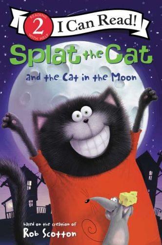 Splat the cat and the cat in the moon