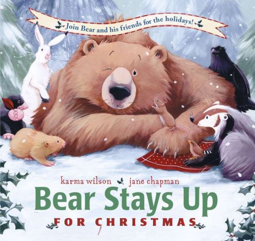 Bear stays up for christmas