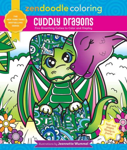 Zendoodle coloring: cuddly dragons
