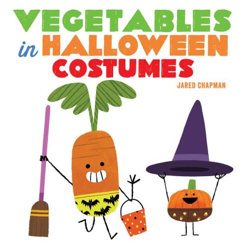 Vegetables in halloween costumes