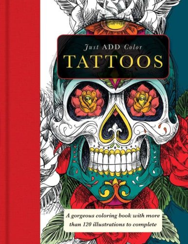 Tattoos: gorgeous coloring books with more than 120 illustrations to complete |