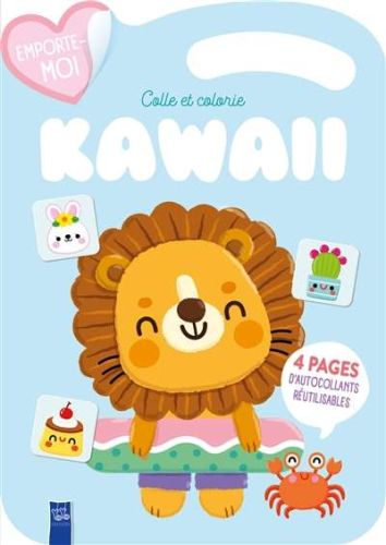 Colle et colorie kawaii
