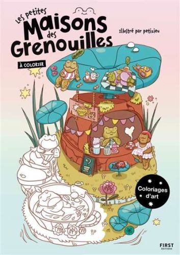 Petites maisons des grenouilles à colorier, (les)