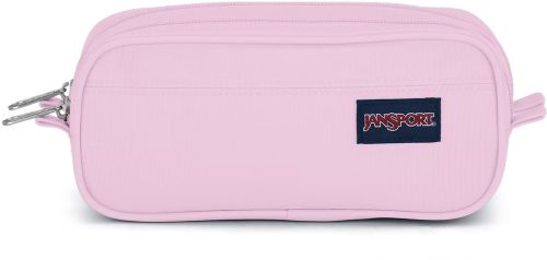 Étui à crayon double zip jansport glace rose noir