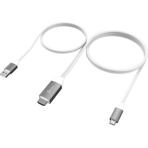 Câble usb-c® vers hdmi 4k avec passage usb de type-a 5 v