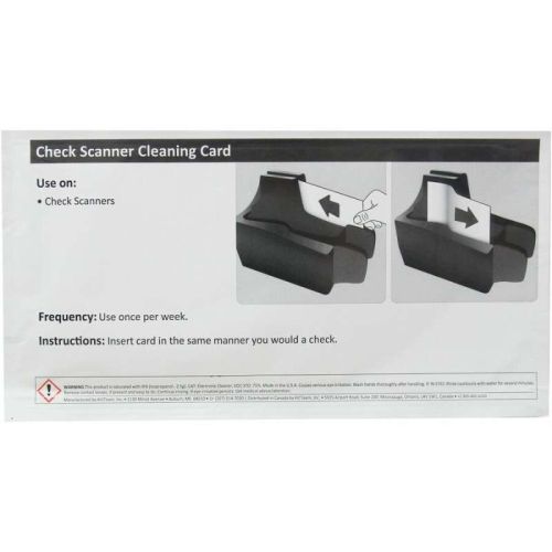 Cartes de nettoyage pour scanners de chèques