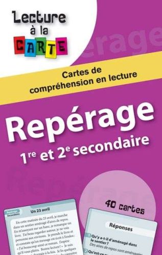 Repérage, 1re et 2e secondaire