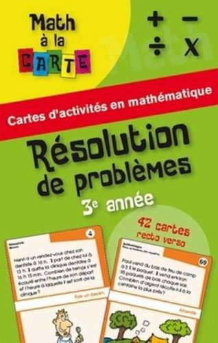 Résolution de problèmes, 3e année