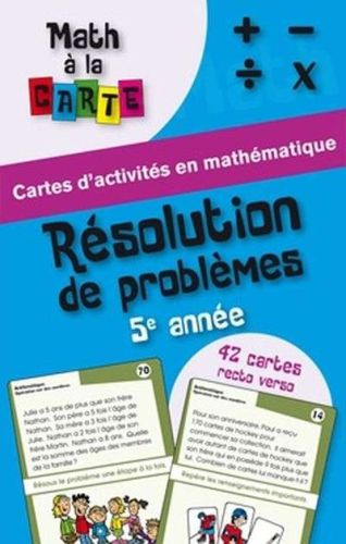 Résolution de problèmes, 5e année