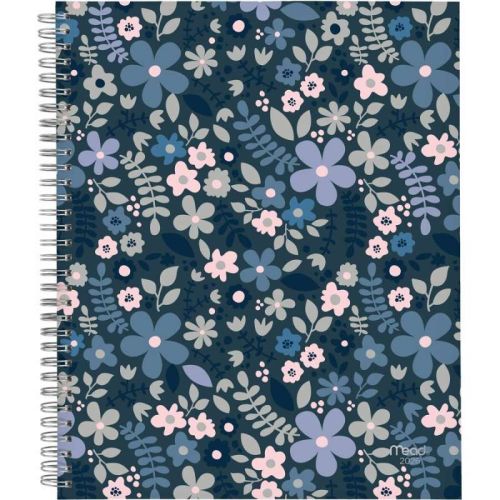Agenda floral 11x9 blanc