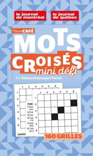 Pause café : mots croisés mini 2026 no 1