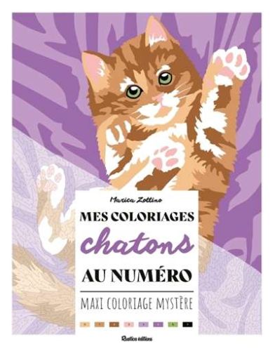 Mes coloriages chatons au numéro