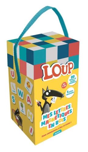 Mes lettres magnétiques en bois loup