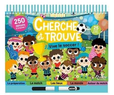 Bloc-notes cherche et trouve - vive le soccer !