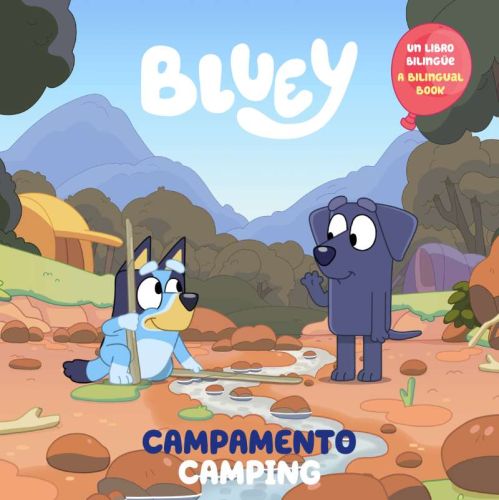 Bluey: camping/campamento (bilingual english-spanish edition)
