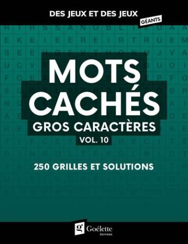 Mots cachés - gros caractères - vol. 10