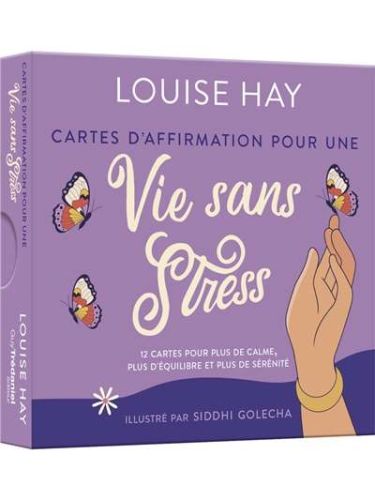 Cartes d'affirmation pour une vie sans stress