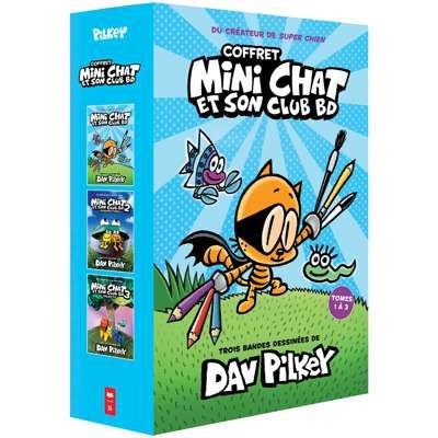 Coffret mini chat et son club bd : tomes 1 à 3