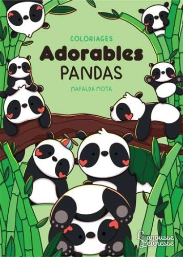 Coloriages cute pandas