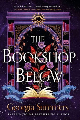 The bookshop below
