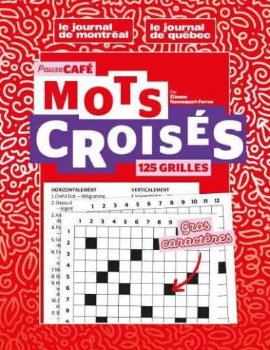 Pause café : mots croisés gros caractères 2026 no 1
