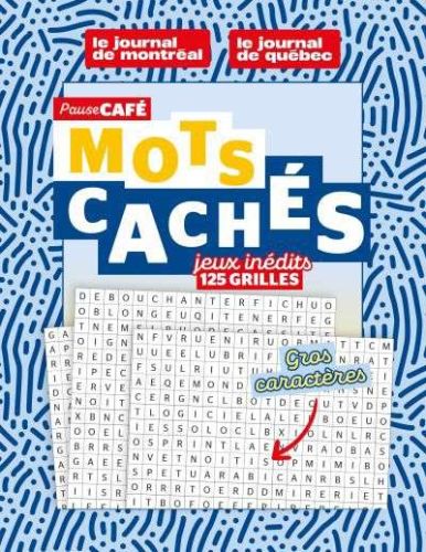 Pause café : mots cachés gros caractère  2026 no 2