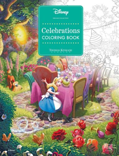 Disney dreams collection thomas kinkade studios celebrations coloring book