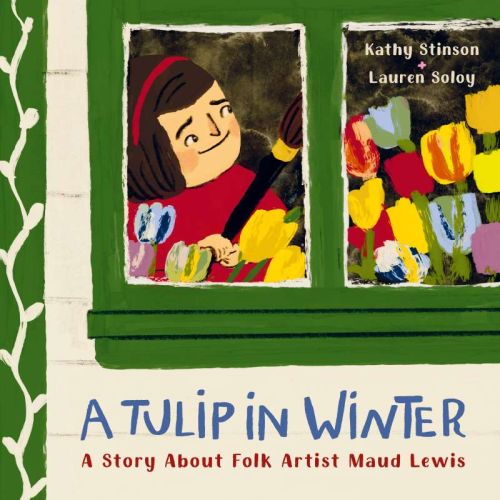 A tulip in winter
