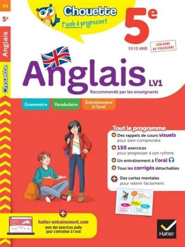 Anglais 5e lv1, 12-13 ans