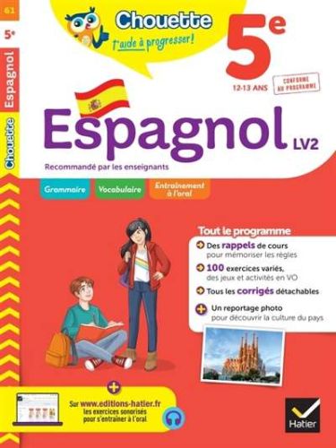 Espagnol 5e lv2, 12-13 ans