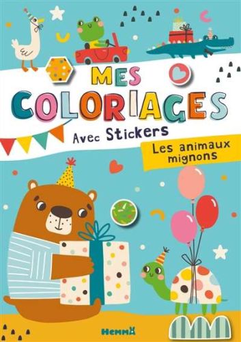 Mes coloriages avec stickers