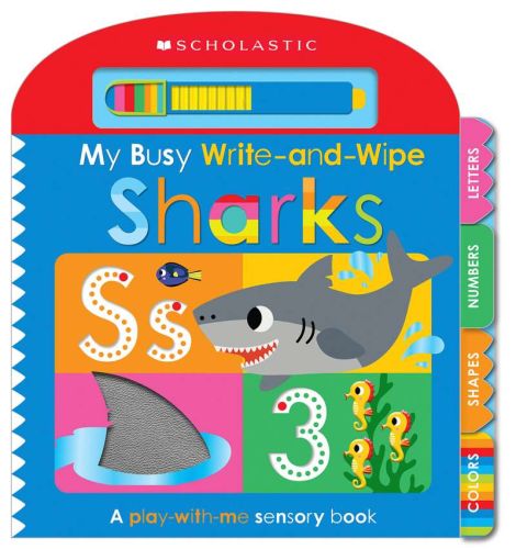 My busy write-and-wipe: sharks (scholastic early learners)
